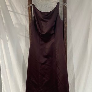 Brown Audrey Hepburn Dress, Brown Bridesmaid Dress, Semi Formal Brown Dress